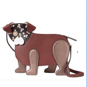 NWT Kate Spade Floral Face Pup Dog Crossbody
